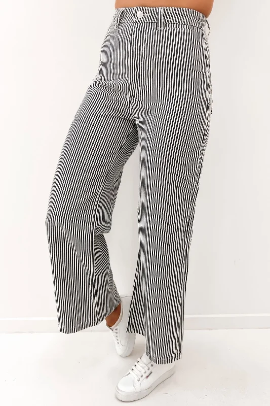 Sailor Pant Lyocell Capri Stripe