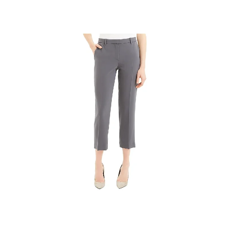 Theory Womens Crepe Tailored Trouser Pants