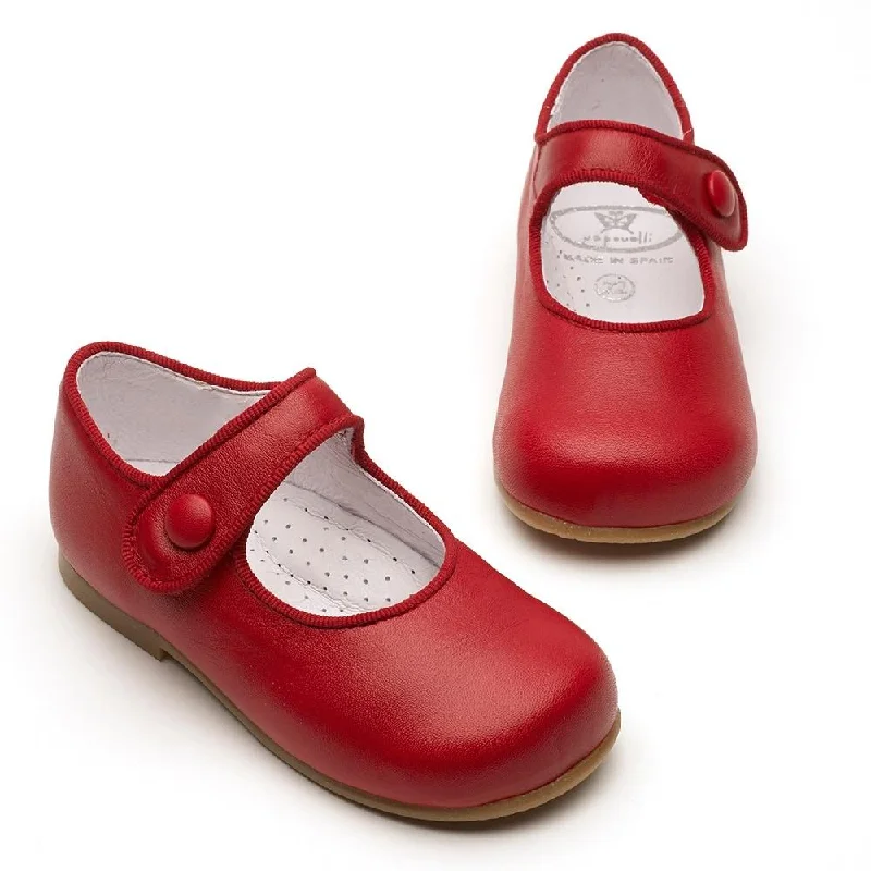 Catalina Red Leather Maryjane-Papouelli