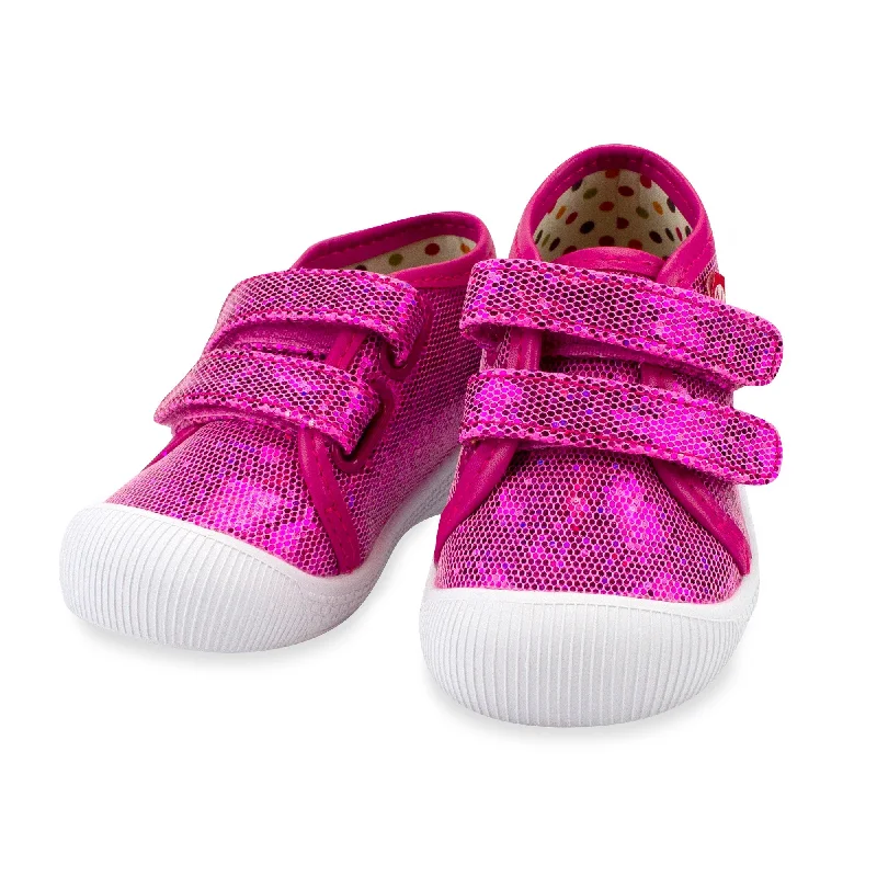 Nina Double V Baby Shoe - Azalea Sparkle